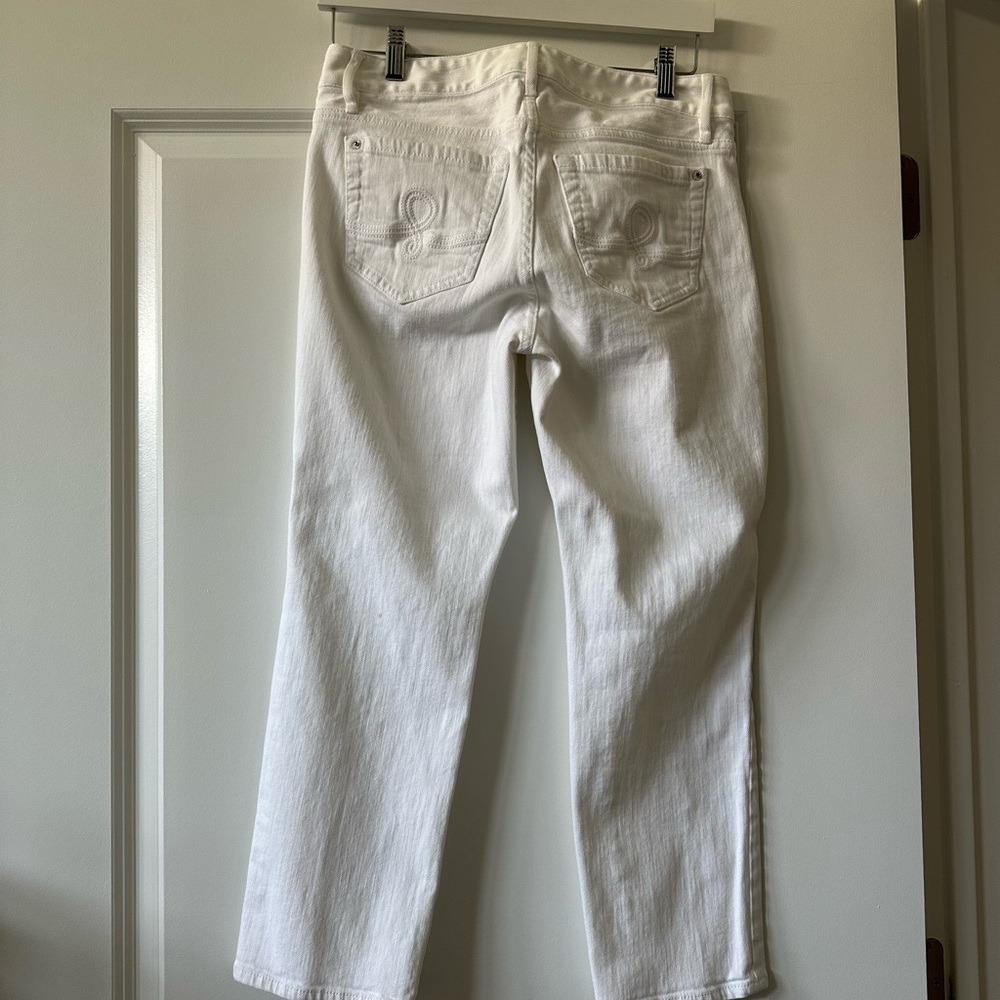 Lilly Pulitzer white capri jeans